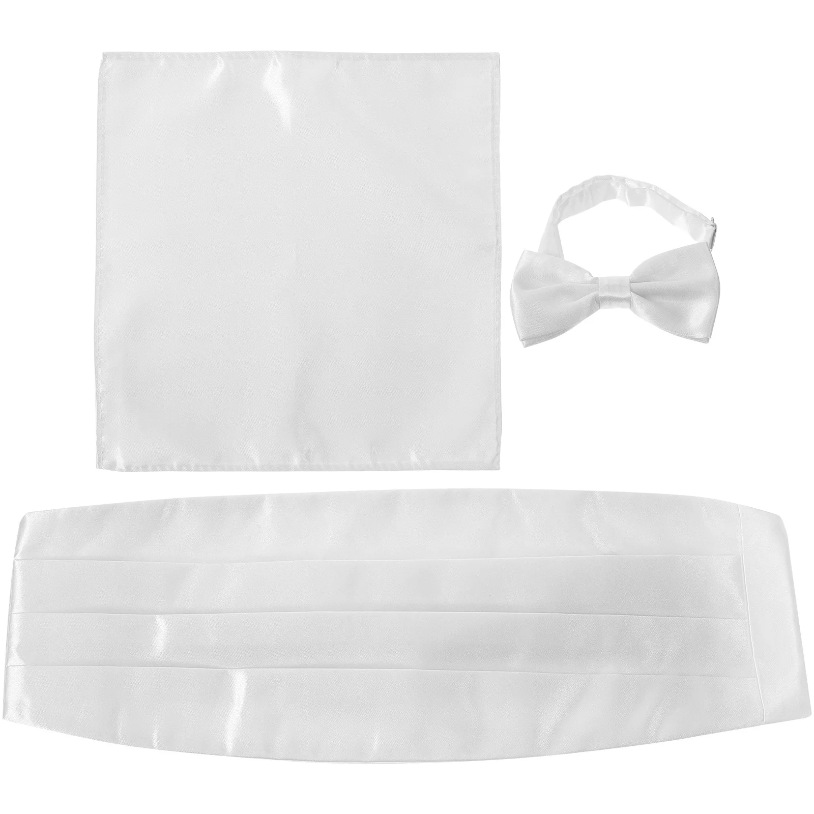 1 مجموعة الرجال الموضة Cummerbund ربطة القوس فيونكة منديل مجموعة لمختلف الاحتفالات الاحتفالات Cummerbund و ربطة القوس فيونكة مجموعة