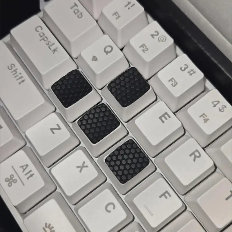 31BA 4/8/16pcs Silicone Keyboard Keycap Covers Stickers With Soft Touching Antislip Design For Comfortable Typing And Gaming