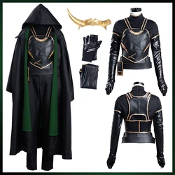Movie TV Loki Super Villain Costume Disguise Sylvie Fantasy Cosplay Headband Cloak Battle Suits Women Roleplay Fantasia Outfits