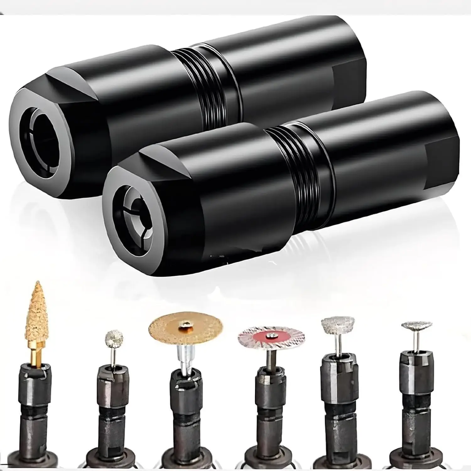 

Angle Grinder to Straight Chuck Adapter Metal Wood Stone Grinding Polishing Compatible Rotary Tools Duty Conversion 3/6mm Kit ﻿