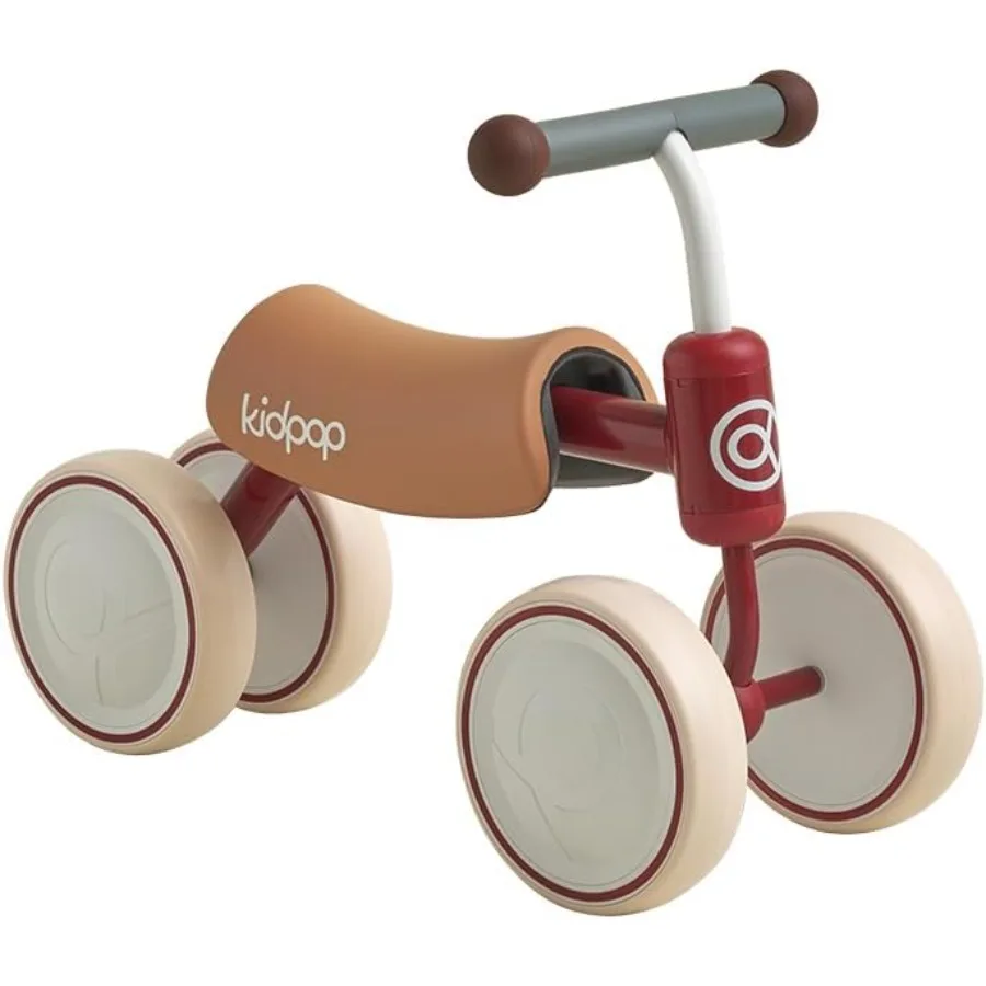 Bicicleta de equilibrio para bebés de 1 año, juguetes para niños pequeños, regalo de primer cumpleaños, primera bicicleta para niños pequeños (rojo)