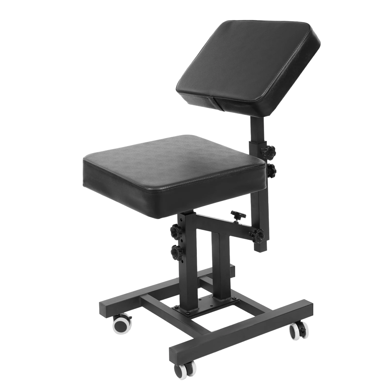 كراسي الوشم ذات الاستخدامات المتعددة كراسي الوشم مع زوايا ارتفاع لوحة قابلة للتعديل لفناني الوشم (مع عجلات)
