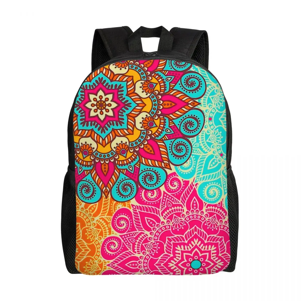 Mandala Flower Deanfun Colorful Travel Backpack Women Men School Laptop Bookbag College Student Daypack Bags