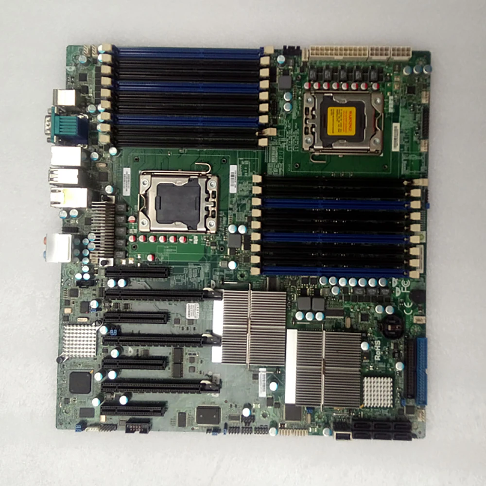 Server Motherboard X58 LGA1366 X8DAH+-F Support X5680 X5675 Perfect Work 
