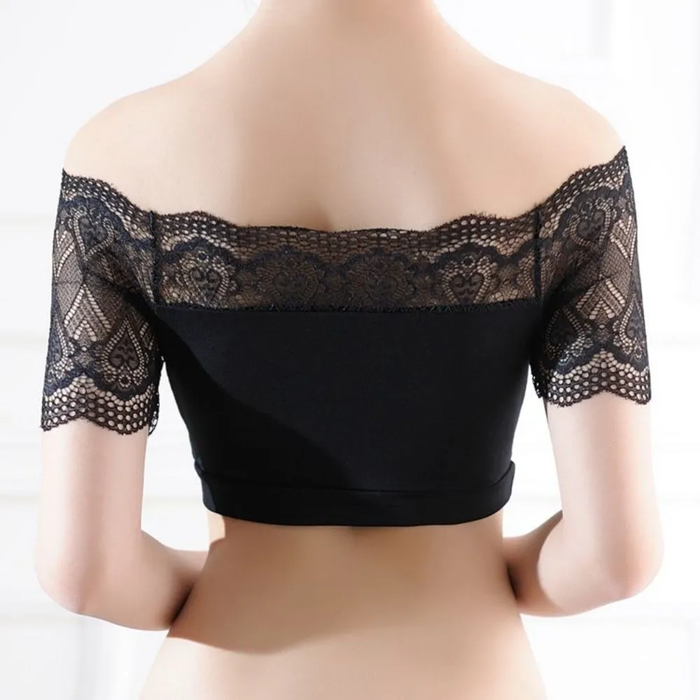 Spicy Girl Style Hollow Short Lace Camisole Square Neck Transparent Lace Corset Streetwear Tanks Crop Tops Travel