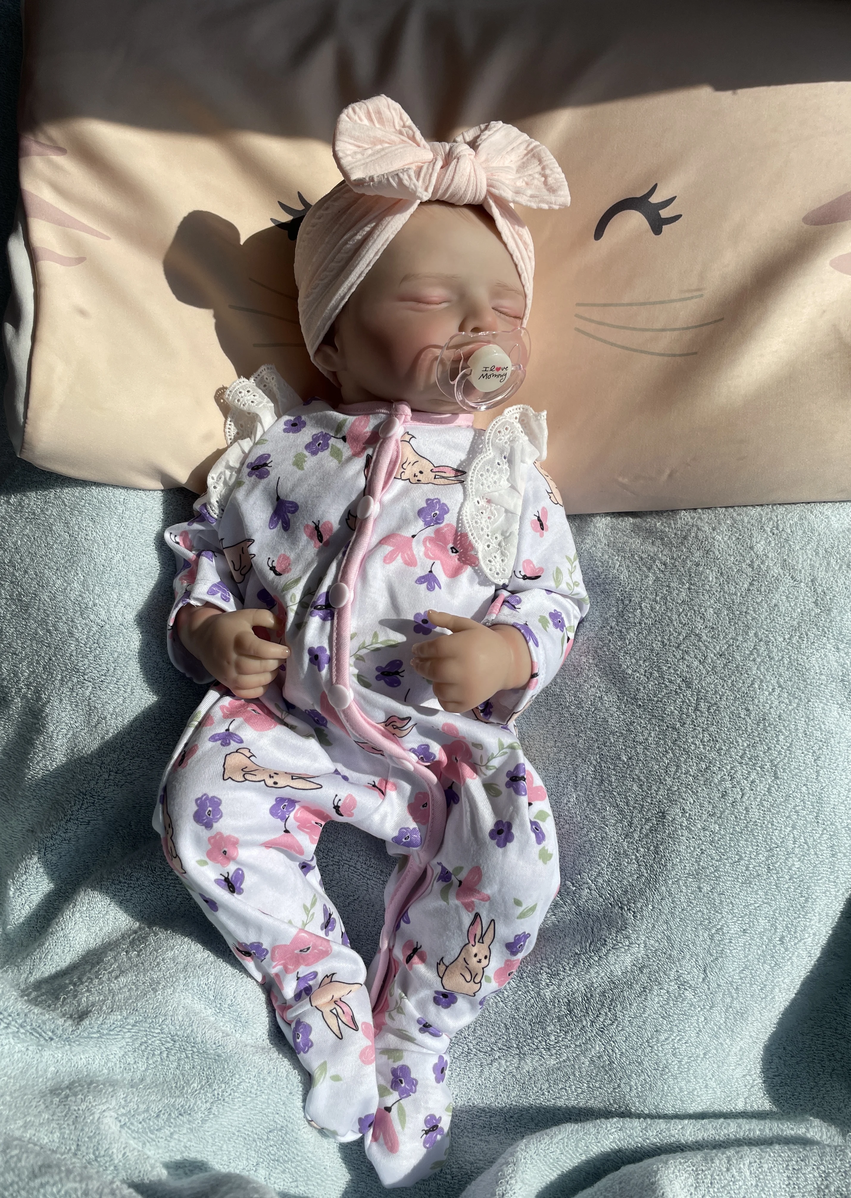 

18 inch Rosalie Lifelike Reborn Baby Doll – Handmade Realistic Newborn with 3D Skin & Visible Veins Birthday Gift for Children