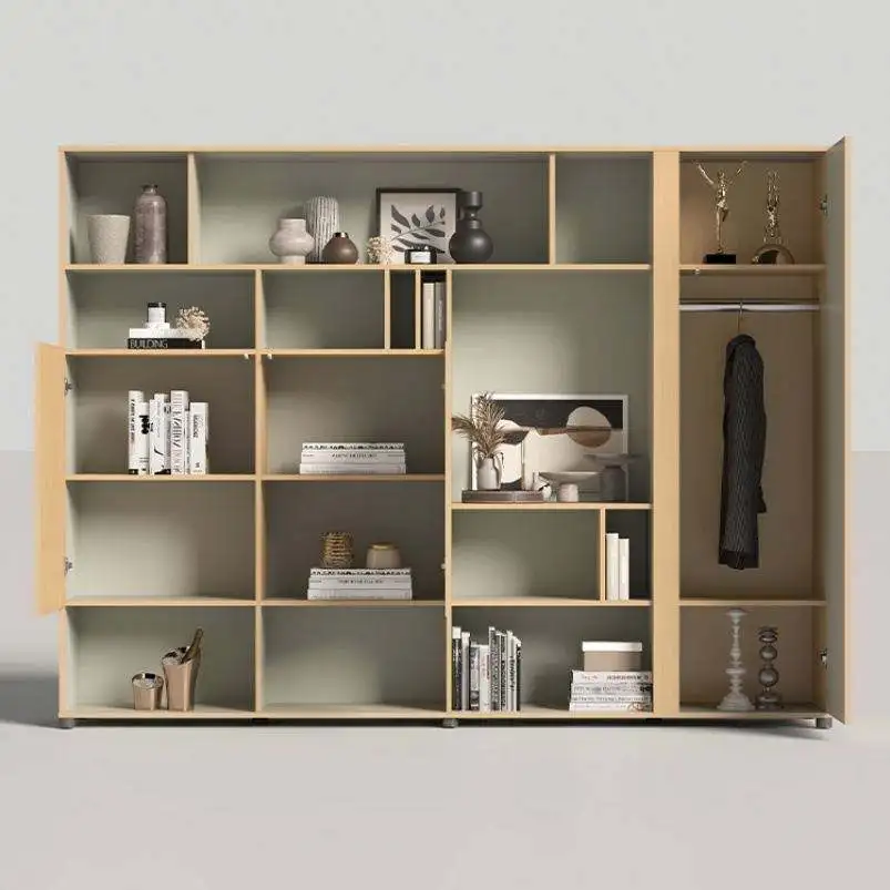 Z DU'S Large Modern Cabinet With Multi-functional Storage Space Design, Serving As Both Bookcase And Display Cabinet.Z