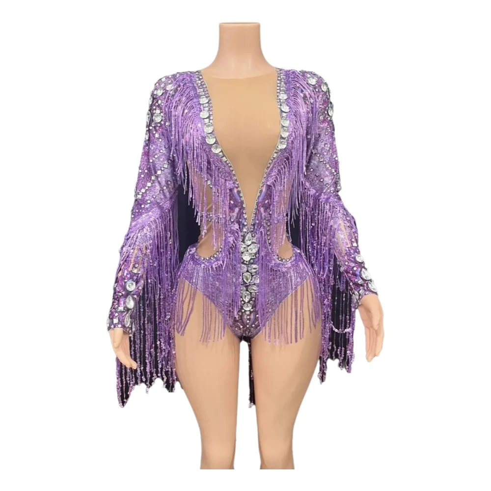 Silver Singer Tzitzit Sparkly Dancers Dids Club Robe pour fête d'anniversaire Show Tour Interaction X005