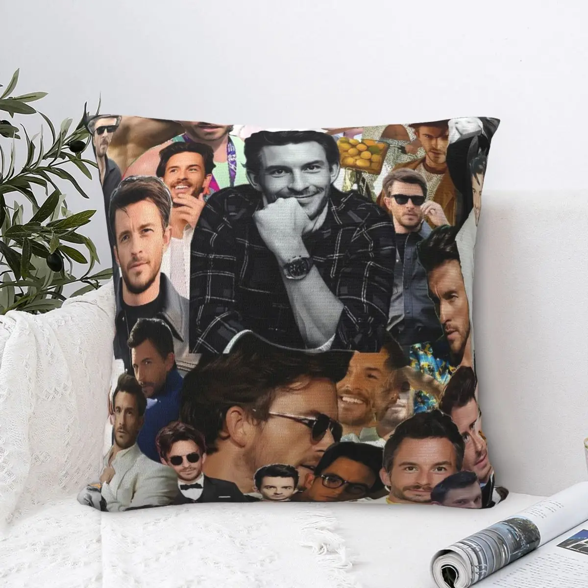 Jonathan Bailey Pillow Cover Soft Pillow Case Cushion Cover Novelty Pattern Pillowcases For Office Car Home Decorative