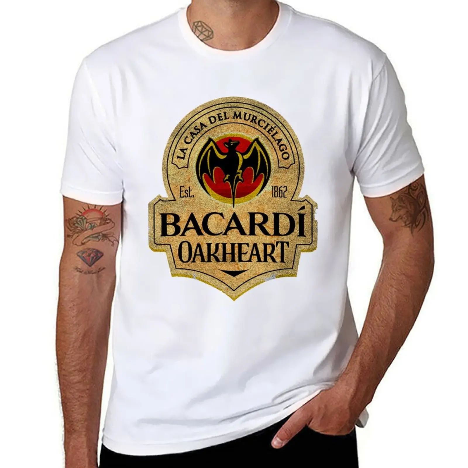 

Vintage Bacardi Oakheart Retro T-Shirt t shirts for man graphic vintage t shirts with prints T-Shirt