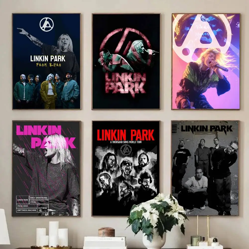 1pc Band L-Linkin Cool P-Park From Zero Poster Sticker Print Waterproof Wall Art For Living Room Bedroom Home Decor