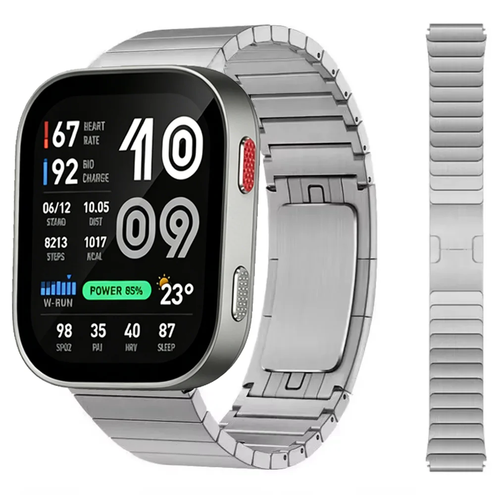 Men'S Accessories New Balance - 22mm Metal Strap For Amazfit Bip