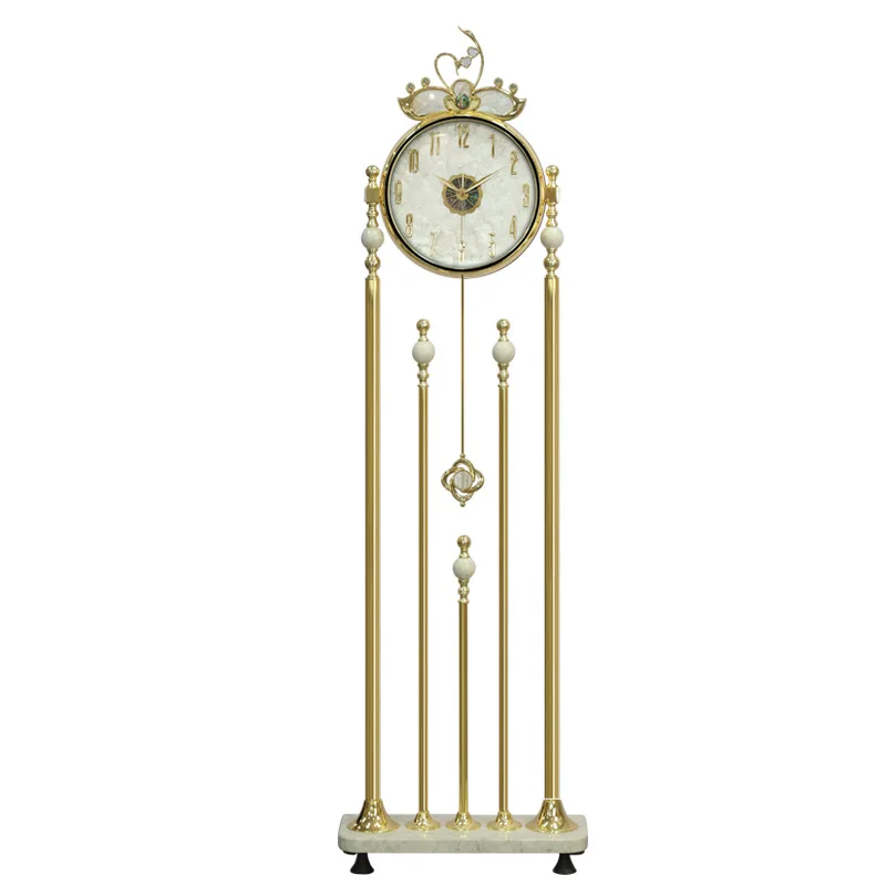 Quartz clock simple and fashionable household ornament page-turning pendulum-type clock living room decoration