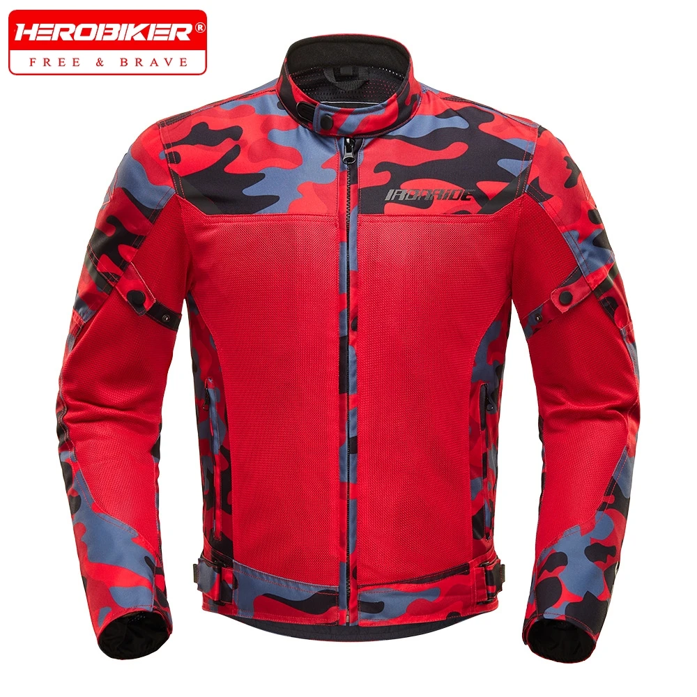 

Summer Motorcycle Jacket Anti-Fall Breathable Motorcycle Equipment Reflective Motocross Clothing Wear-Resistant Biker Coat For