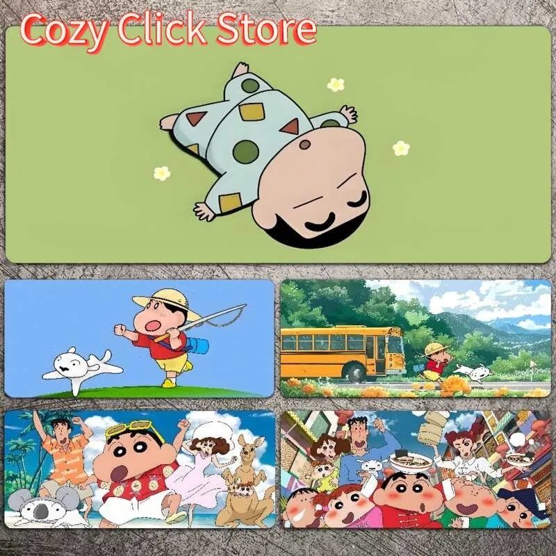 

Аниме мелки Shin-chans коврик для мыши коврик для мыши ноутбук игровые аксессуары коврик для мыши большой настольный коврик компьютерный геймер клавиатура ковер