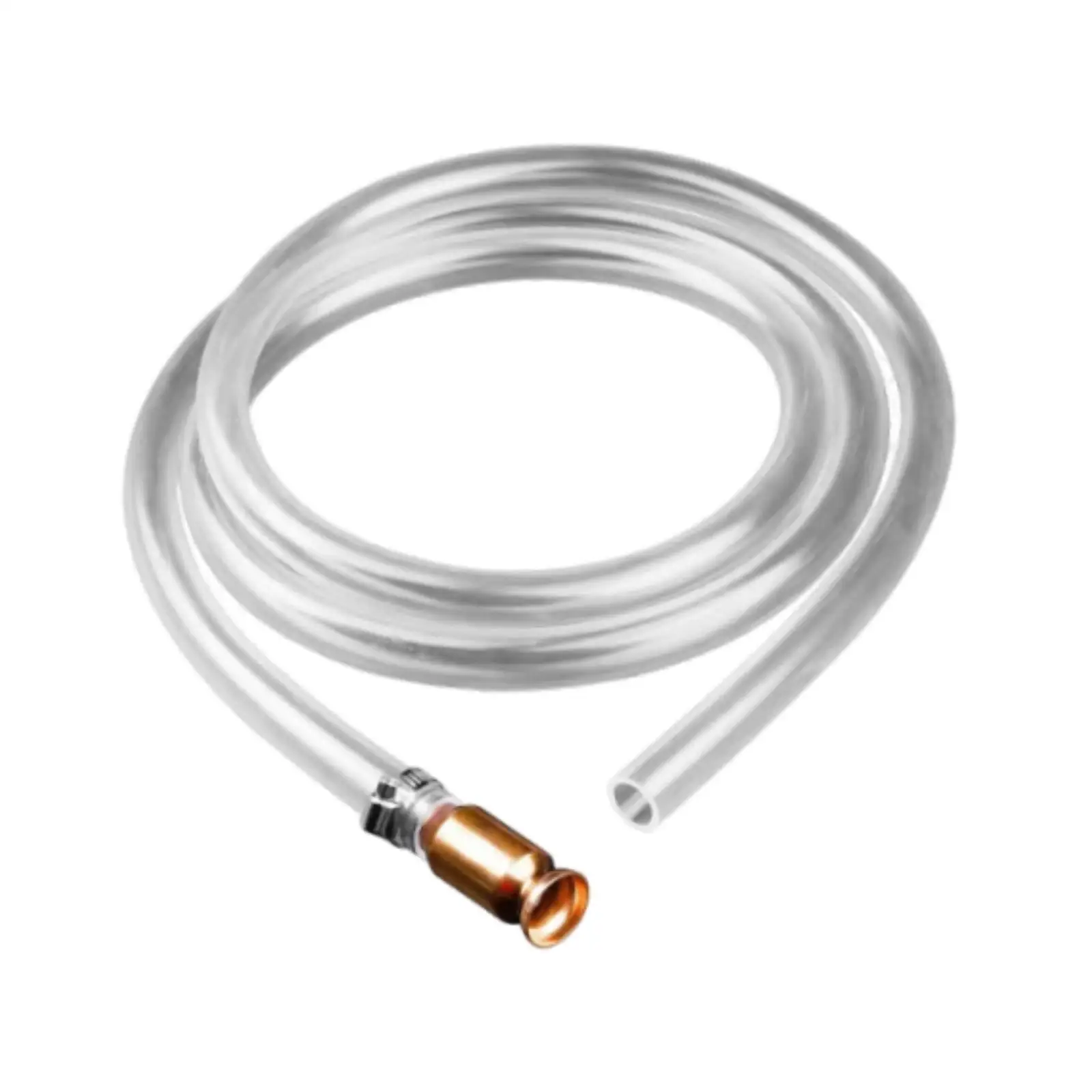Transparent PVC Siphon Hose Self Priming Design with Brass Valve for Aquarium Water Change and Fuel