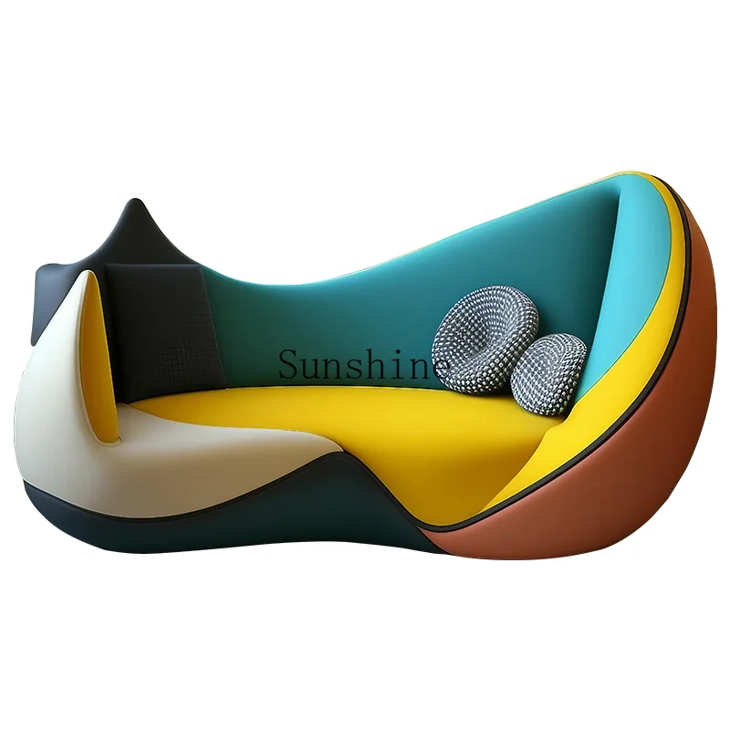 Color fantasy art fabric sofa Italian modern furniture