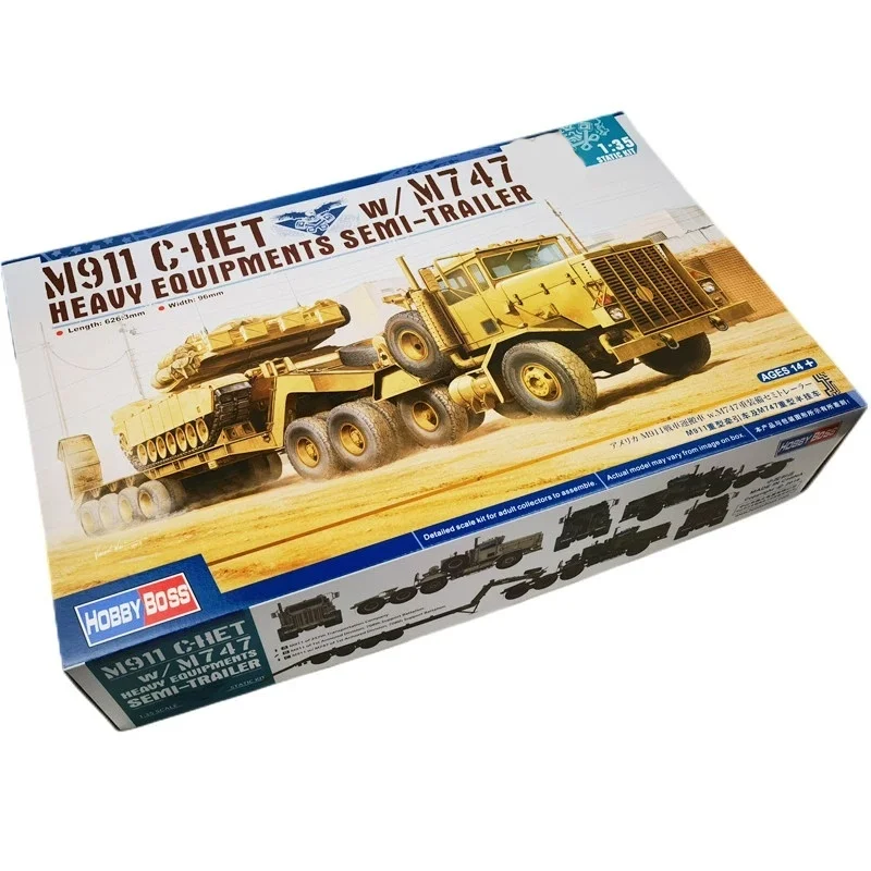 트럼펫 1/35 M911 C-HET w/M747 중장비 세미 트레일러 조립 퍼즐 모델