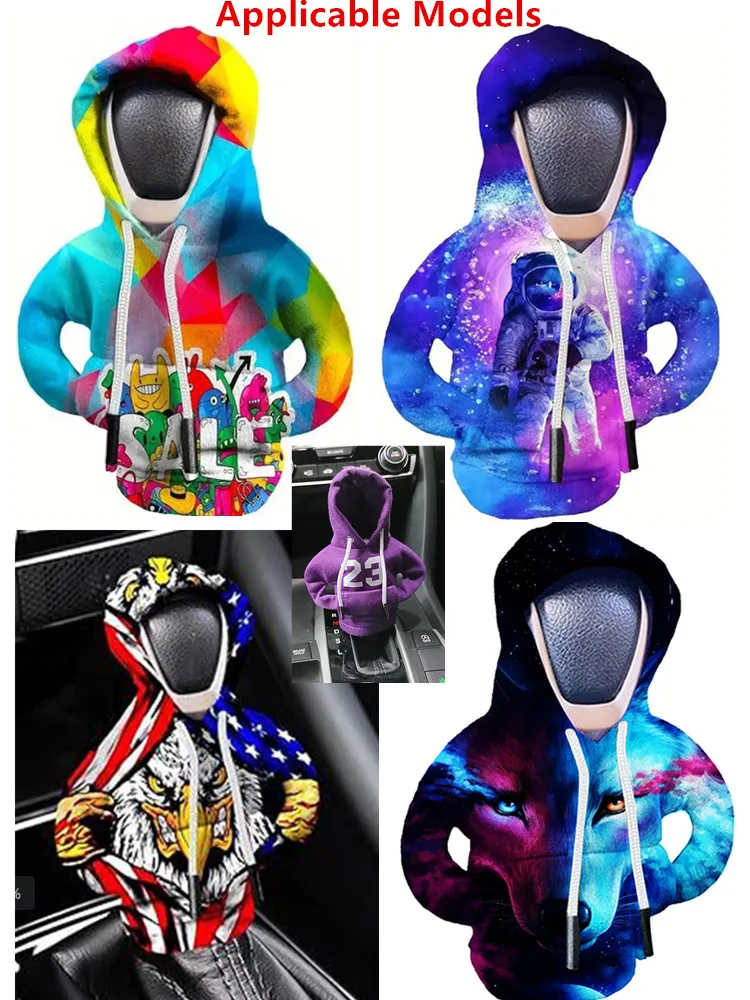 HQ levier de vitesse de voiture couvercle levier petit sweat à capuche créatif levier de changement de vitesse à capuche levier de vitesse poignée couverture levier vêtements couverture