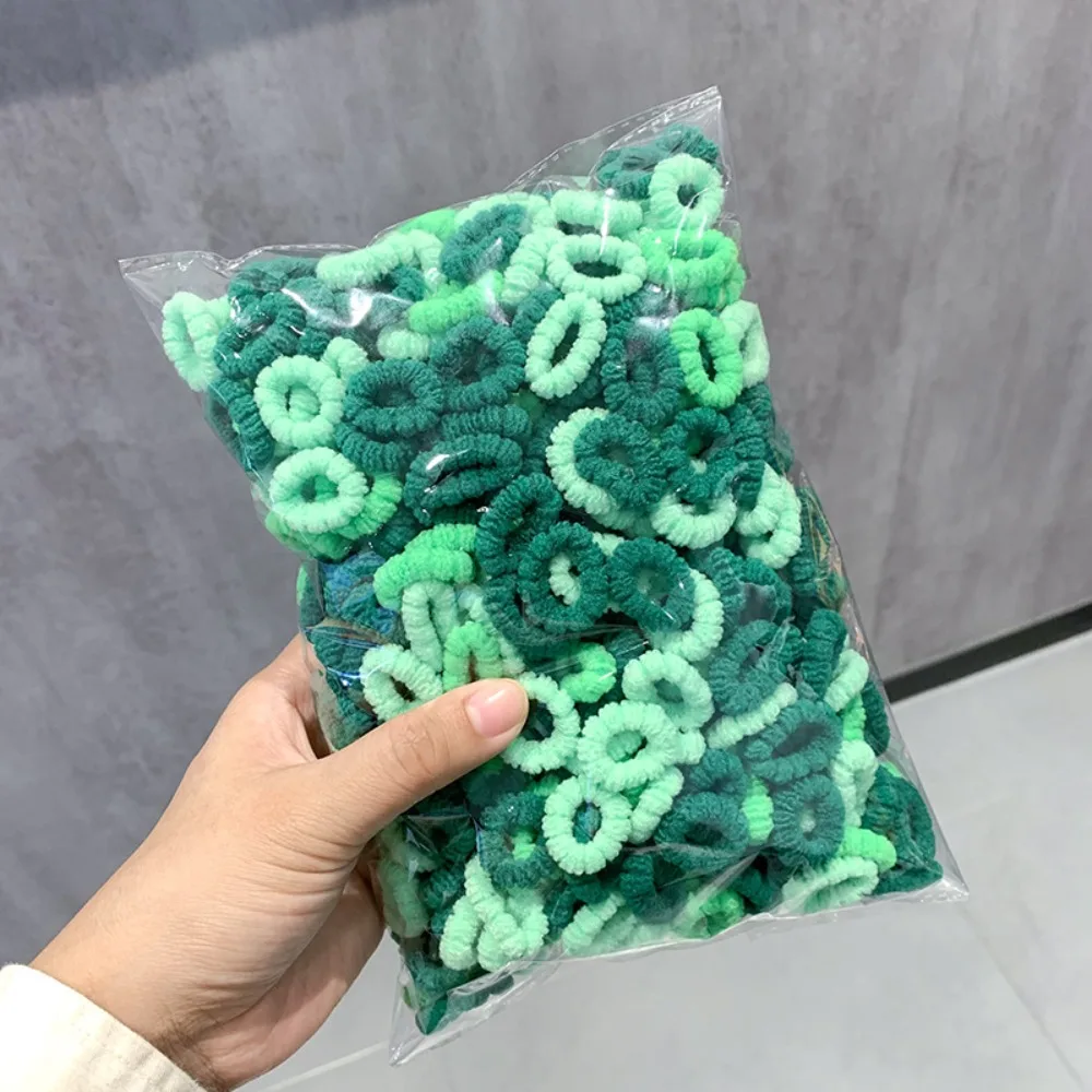 500pcs Seamless Basic Hair Rope Set High Elastic Candy Color Rubber Band Hair Ring Hair Accessories Colorful Hair Tie Girl