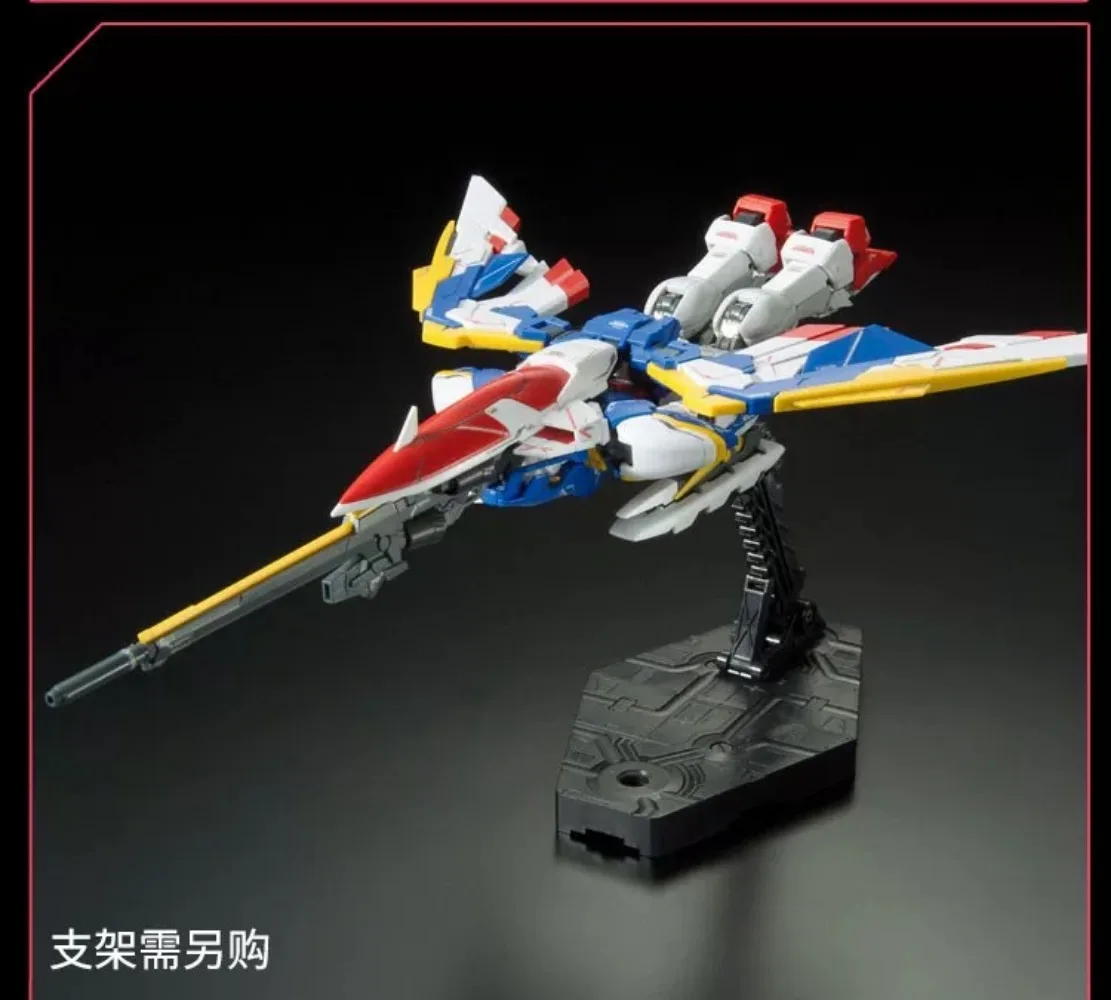 Bandai genuíno asa gundam ew rg anime figura de ação robô periferia colecionável montagem modelo brinquedos ornamentos presente crianças menino