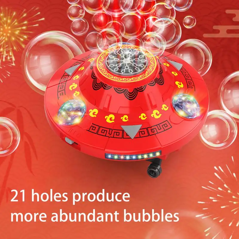 Machine à bulles lumineuse Spacvier pour enfants, jouet soufflant, moteurs à piles, jouets soufflants, 21 trous pour le printemps