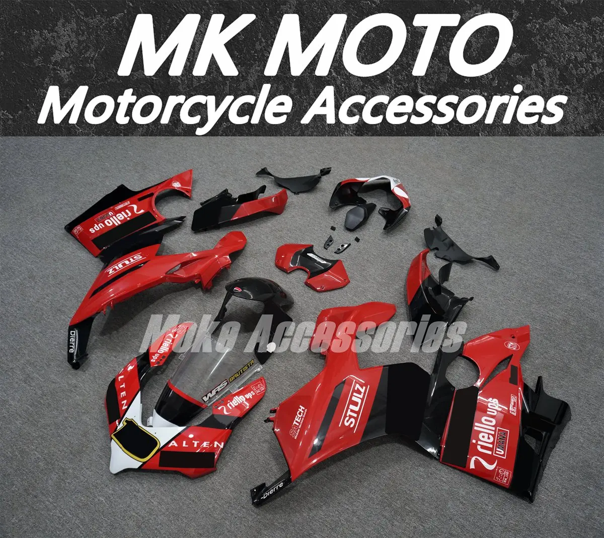 

Motorcycle Fairings Kit Fit For Panigale v4 v4s 2018 2019 2020 Bodywork Set Abs Injection Black Red White