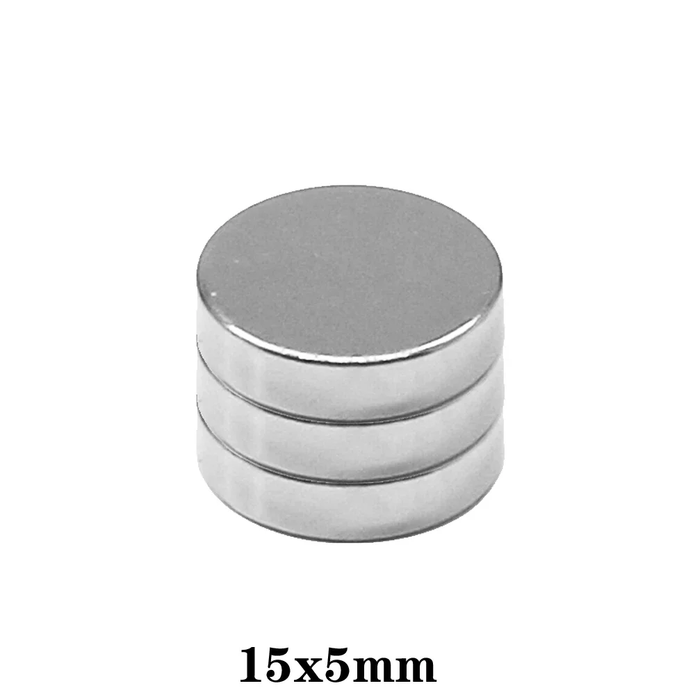 15x5mm Krachtige Sterke Magnetische Magneten 15*5mm Ronde Magneet Voor Koelkast, DIY, Gebouw, Wetenschappelijk, Ambacht, Onderwijs 15*5 15x5