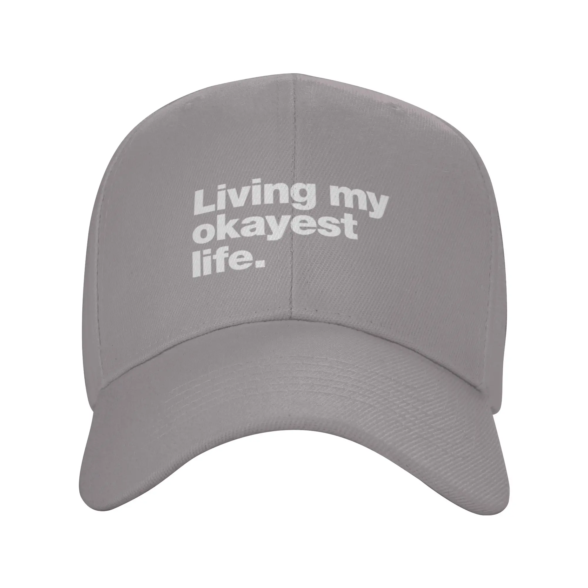 Hot Sale Living my okayest life  Baseball Cap  Lightweight Sun Visor  Leisure Activity Sun Visor
