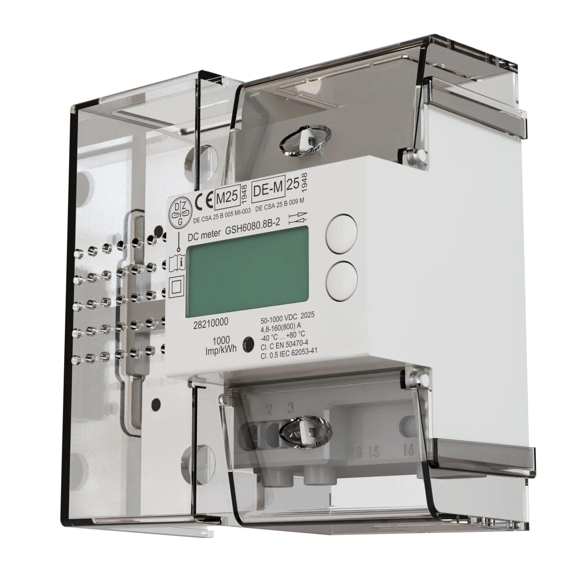 GSH6080 0.5‑Class DC Energy Meter, MID‑Certified DC Kwh Meter for European EV Charger Piles