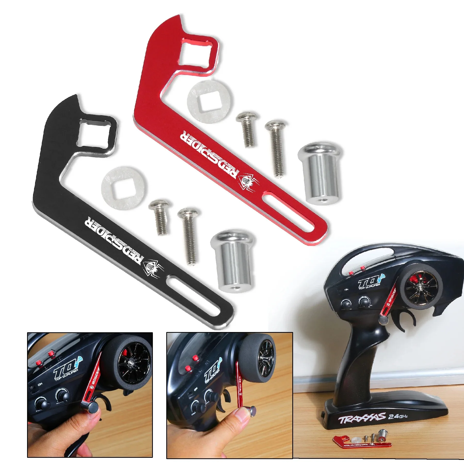 Transmitter Steering Wheel Trigger One-Handed Control Adaptere from for Traxxas Controller Transmitter Upgrade Parts