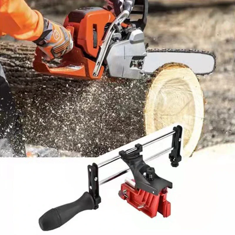 ใหม่ Chainsaw Sharpener คู่มือลูกโซ่ Sharpening Chain Saw Sharpen เครื่องมือสำหรับโซ่เลื่อยไฟฟ้าเลื่อยอุปกรณ์ทำสวน