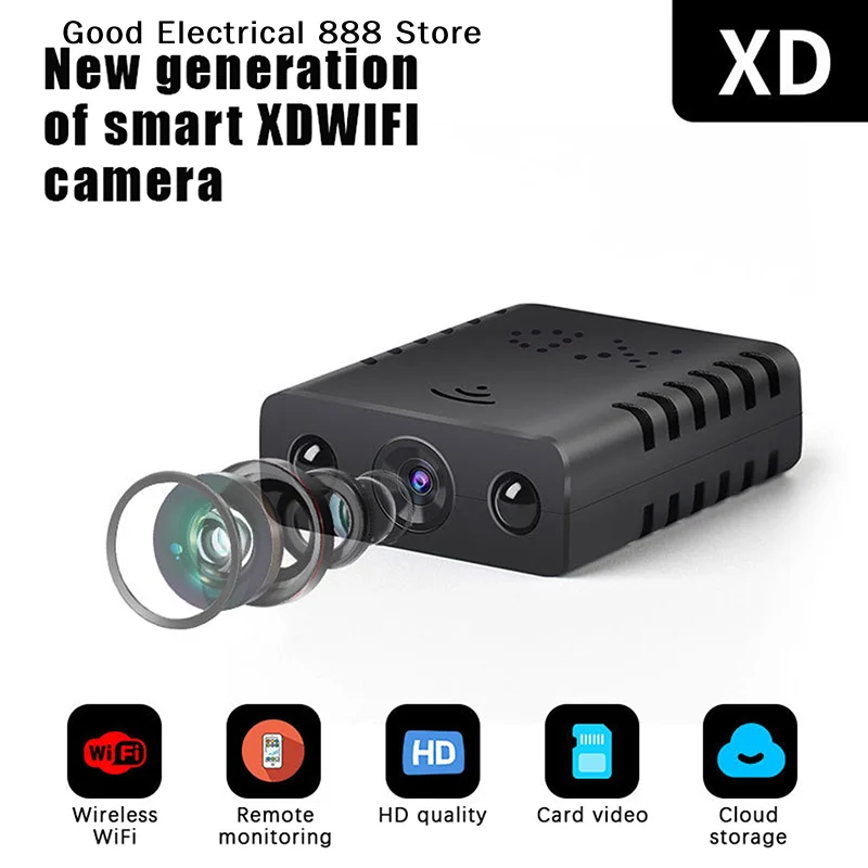 【GE】New 1080P HD Mini Wifi Camera XD Wire Camera Smart Home Security Indoor Anti-theft IP Camera Video Voice APP Real-time Cam