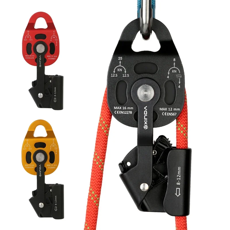 Heavy Objects Lift Climbing Pulley Lift Accessory Convenient Sturdy Practical Load-Bearing Ascender Lifter Accessories