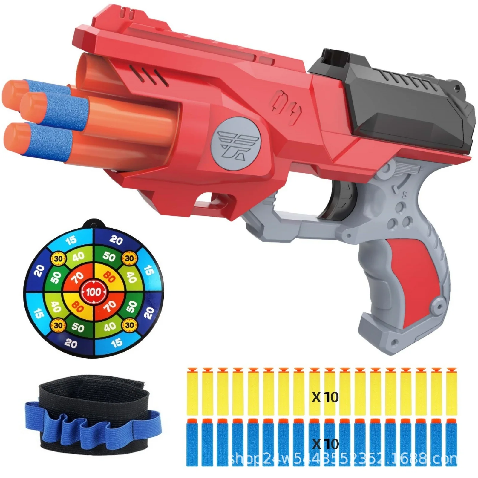 Multi-Function Graffiti Shark Air Soft Gun Toy 6-Round Automatic Safe Bullet Shooter For Outdoor Sports Waterproof Perfect Gift - Image 6