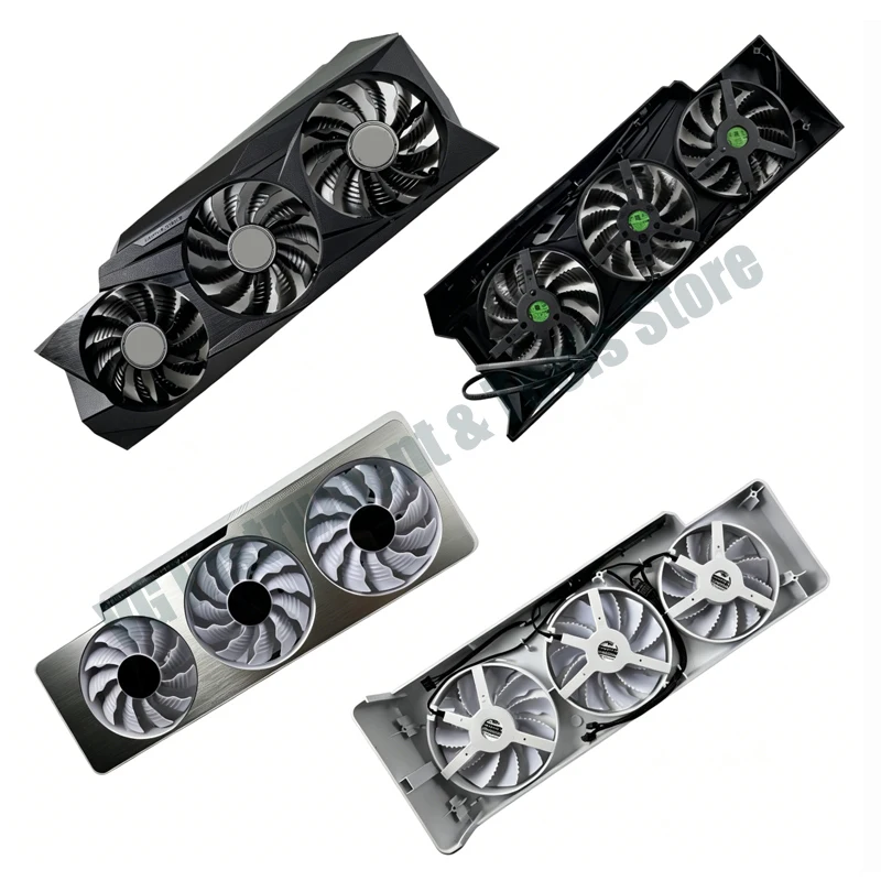 Nueva Carcasa de Repuesto con Ventiladores para Tarjetas Gráficas GIGABYTE RTX 3080, 3080 Ti, 3090 Gaming Eagle Snow Eagle
