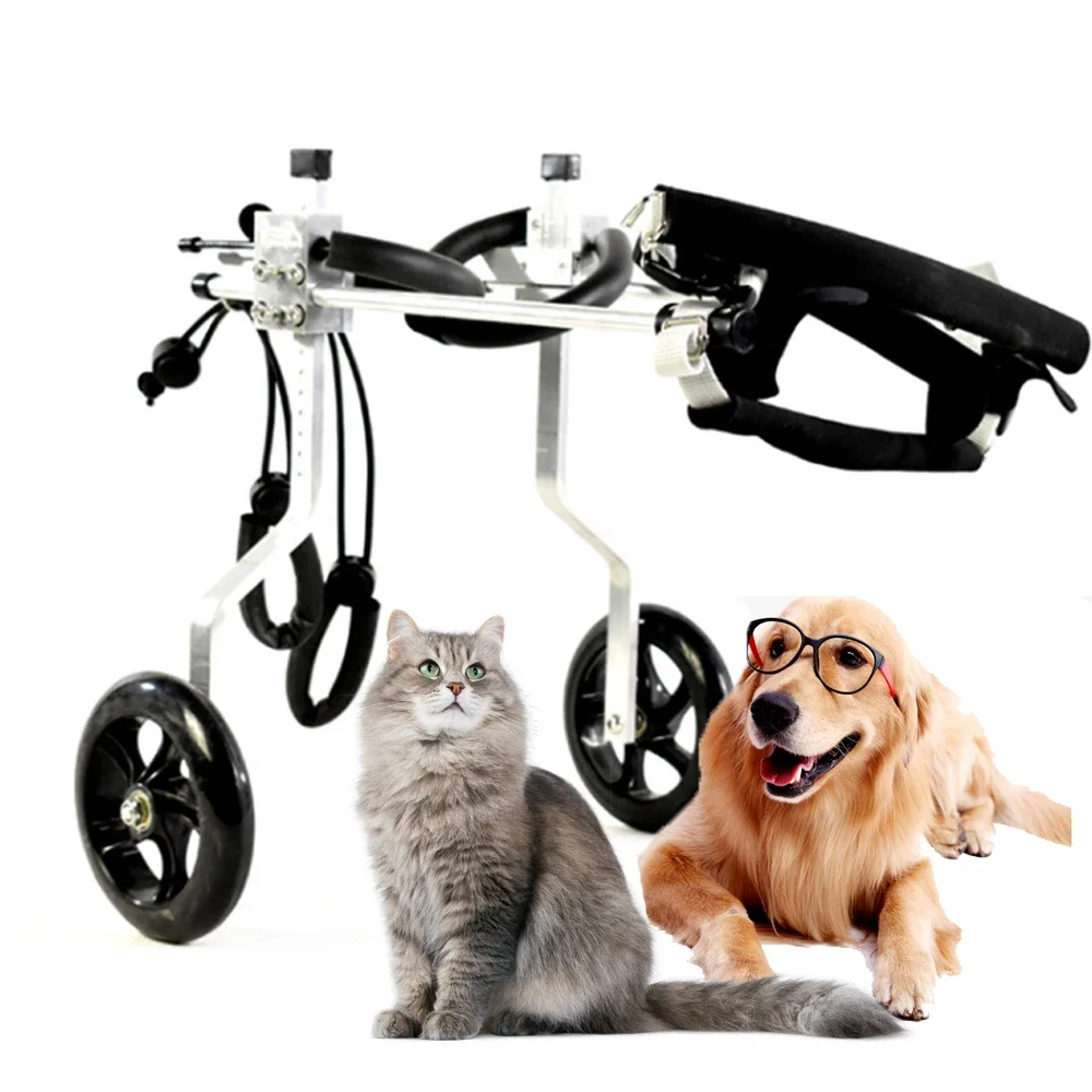 Support 2 Wheel Wheelchair Dog Assist Adjustable Hindleg Rehabilitation Cat Wheelchair