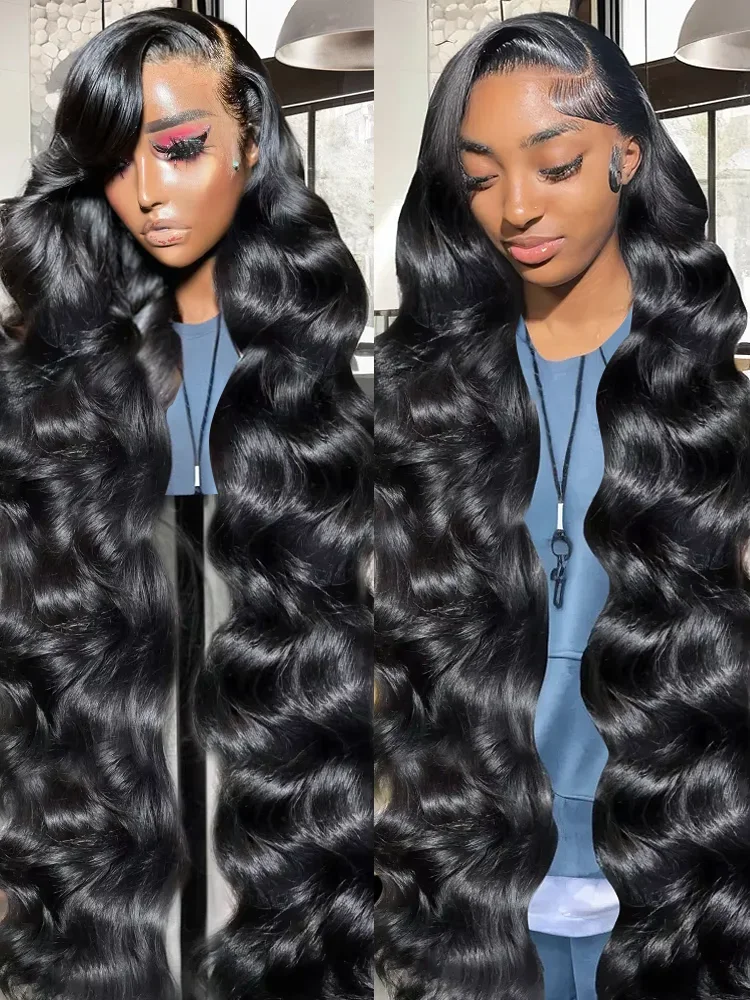 220 Density 13x6 Body Wave Lace Frontal Human Hair Wig 28 30 Inch HD Transparent 13x4 Lace Front Wigs Brazilian For Women