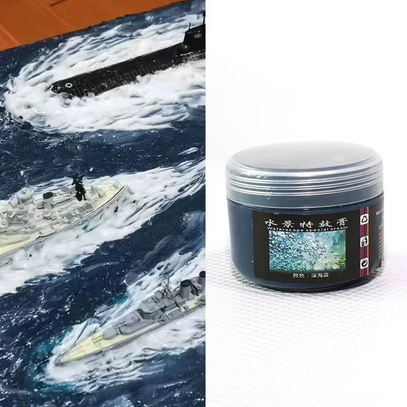 DIY handgemaakte transparante zandtafel bouwmodel materialen, landschap ontwerp simulatie, waterlandschapspasta