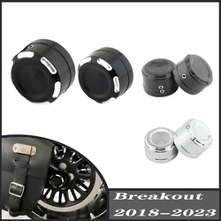 FOR Harley Softail Breakout  2018-2023 FXBR  Breakout 114 FXBRS 2PCS  Motorcycle Rear Axle Nut Cover Aluminum