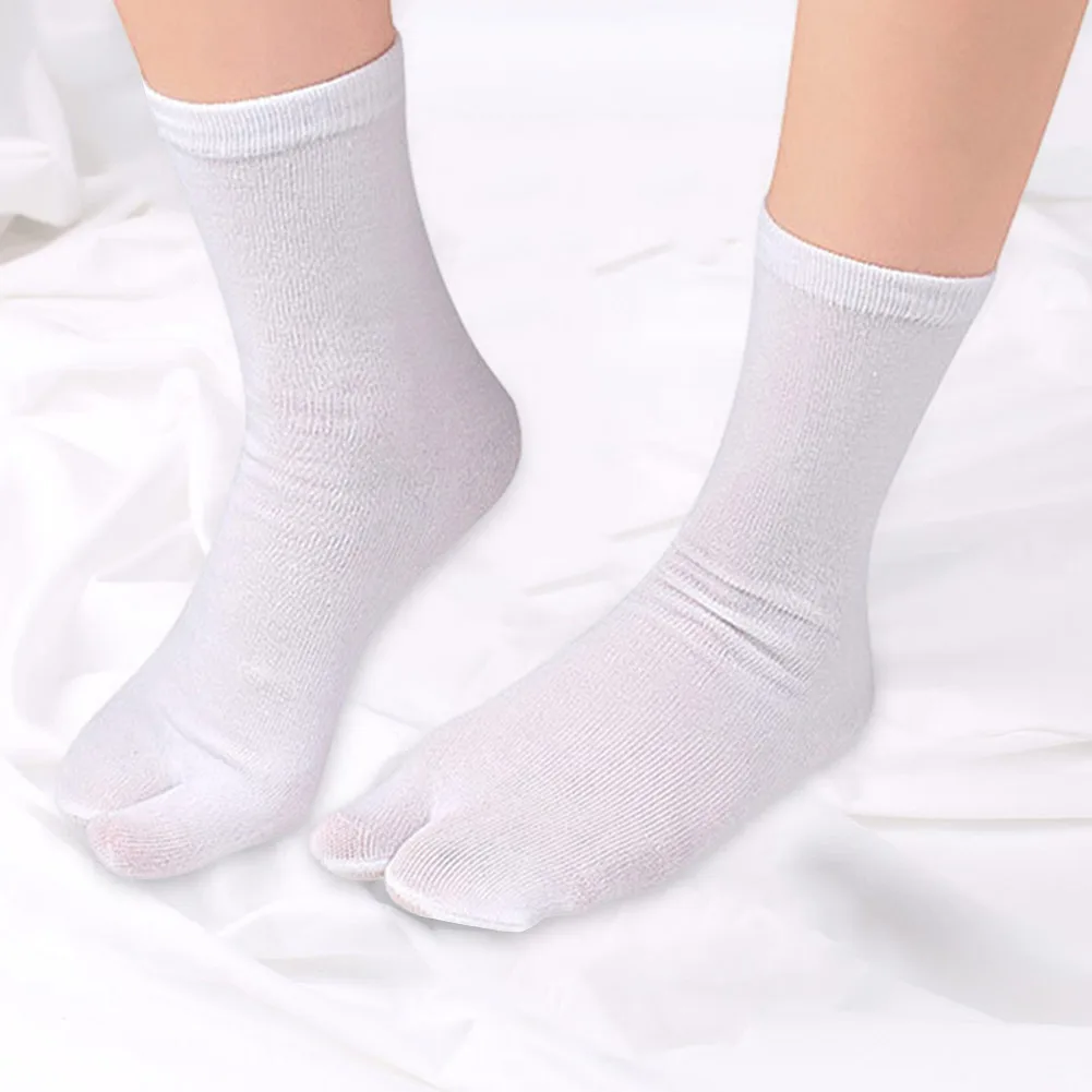 5/10/20 piezas Unisex Flip Flop Sandal calcetín poliéster zuecos calcetines elásticos con punta abierta desodorizante Hallux Valgus calcetín de dos dedos