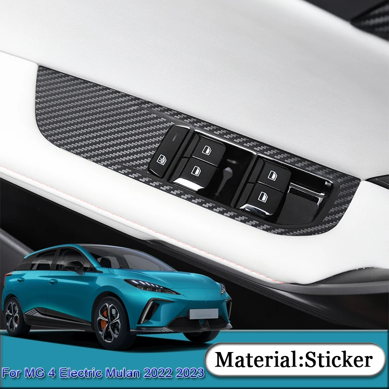 

Fit For MG 4 Electric Mulan 2022 2023 Car Interior Sticker Center Console Panel Sticker Lifting Window Panel Gear Box Protective