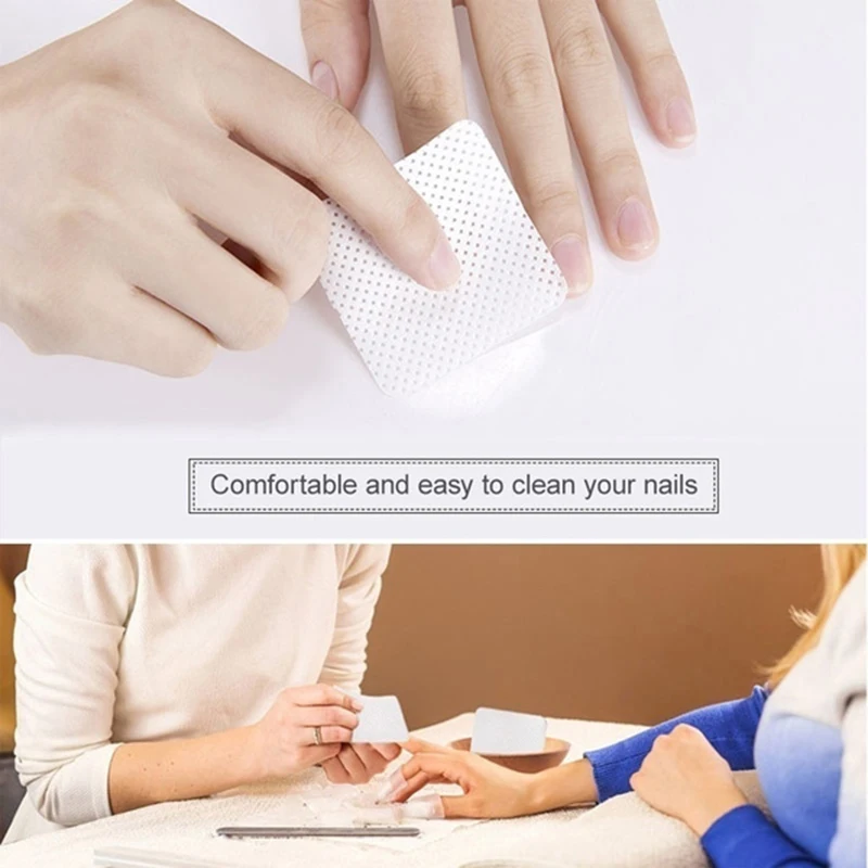 Lingettes pour Nail Art non pelucheuses, tampon en papier, outil de dissolvant de vernis à ongles en coton, 300/540 pièces