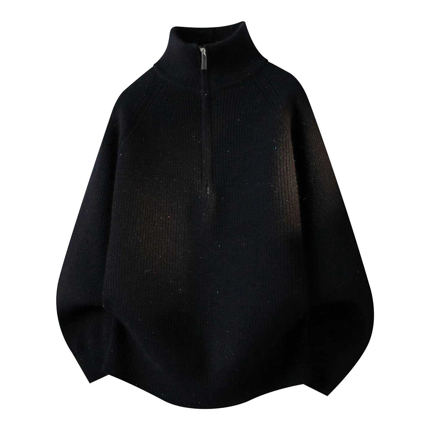 2026 Autumn/Winter New Men's Fashion Casual Knitted Half-Zip Sweater