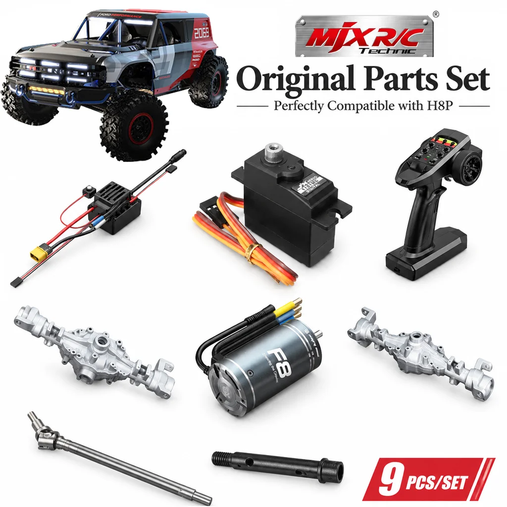 MJX H8p Remote Control Car Original Accessorie Front Rear Axle Motor Remote Control Servo Cvd Differential Receiver Bevel Gear