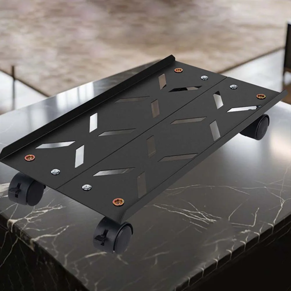 

For Office Use Adjustable Computer Tower Stand Flexible Workspace 19.68 Length Adjustable Computer Tower Stand 360 Swivel Wheels