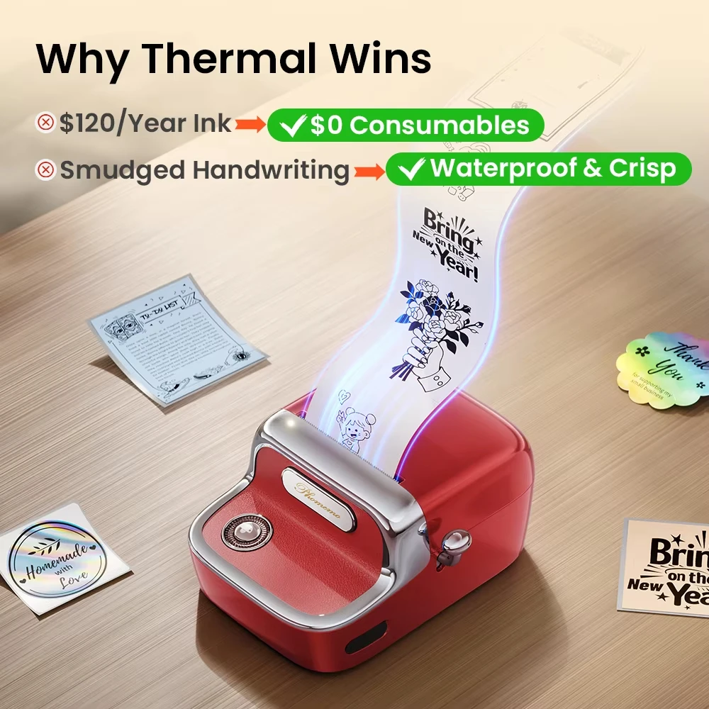 [Nuova versione] Stampante per etichette M150 Mini stampante termica Bluetooth Wireless 20-50mm Etichettatrice per l'organizzazione domestica della scuola