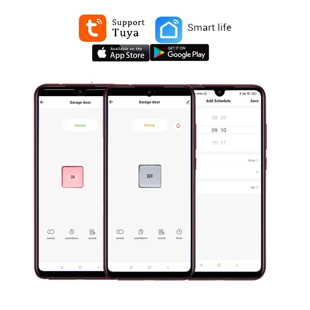 Alexa interruptor inteligente tuya casa inteligente 1ch 10a sem fio wifi interruptor módulo de relé controle remoto interruptor luz alexa google casa