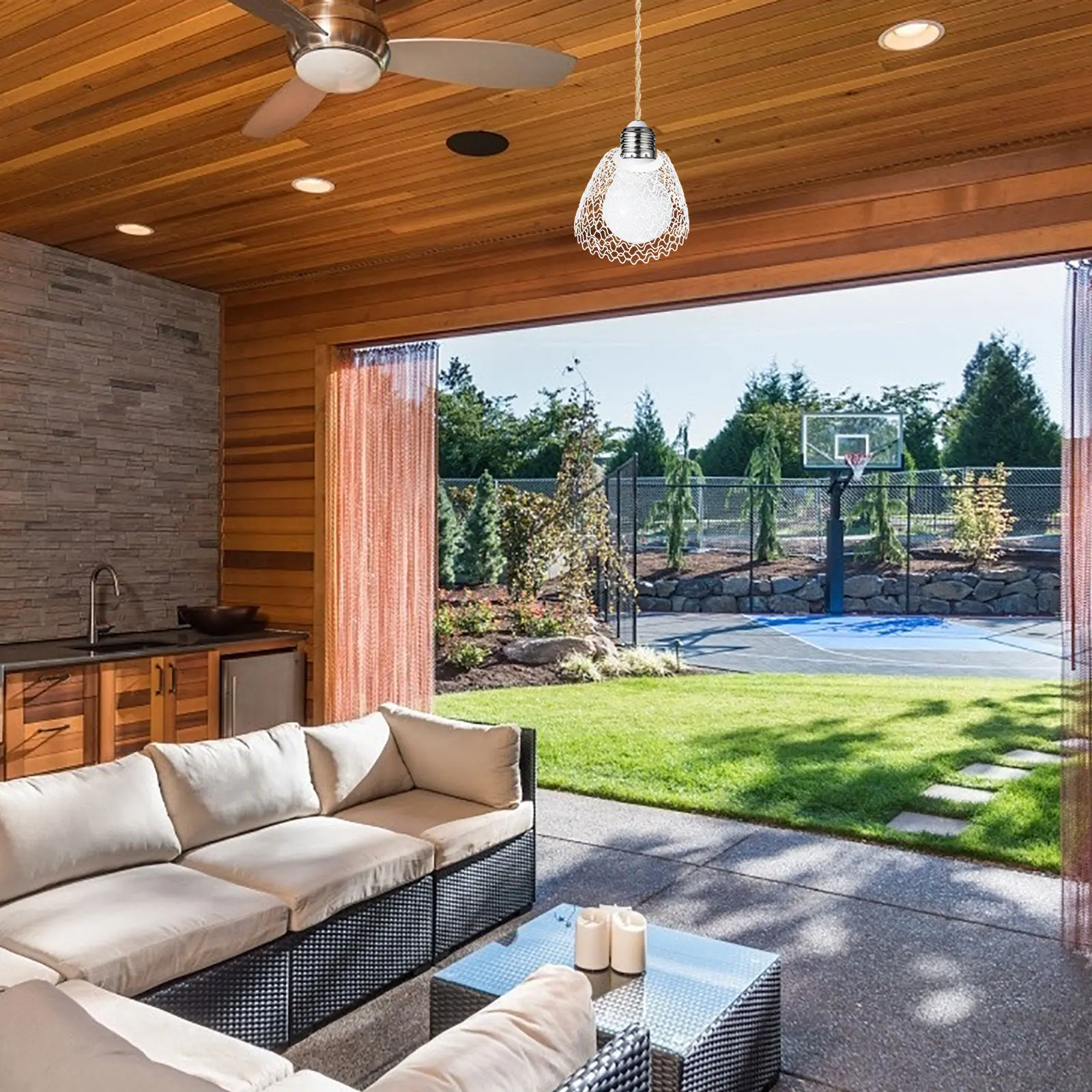 

1Pcs Decorative Lamp Cover Metal Hollow-Out Ceiling Lampshade for Chandelier Hanging Light Modern Indoor Home Hotel Decoration