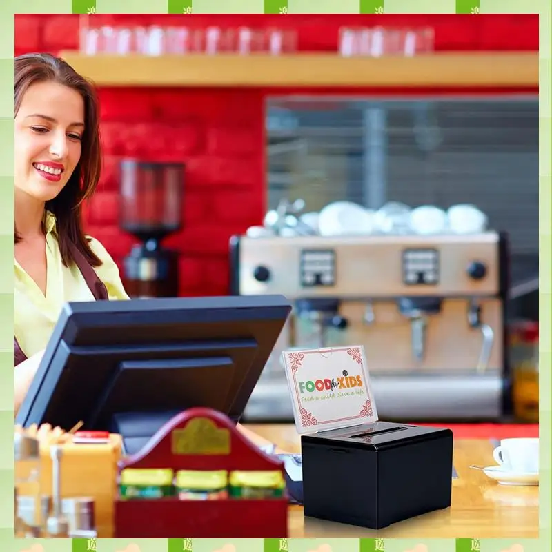 2025 Donation Box With Lock - Acrylic Suggestion Box With Slot, Ballot Lock Box With Sign Holder For Raffle, Voting,Donation Box